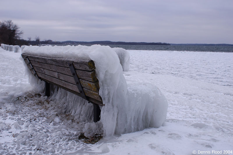 l frozen park bench 7243