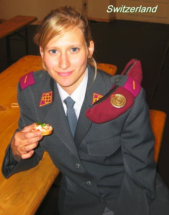 female soldier girls switzerland