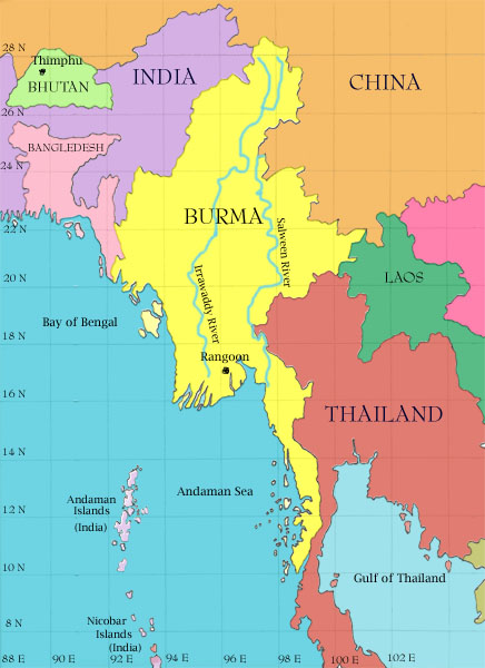 Burma map