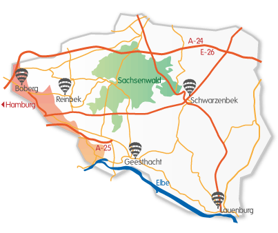 fahrtgebiete hhumland sachsenwald karte