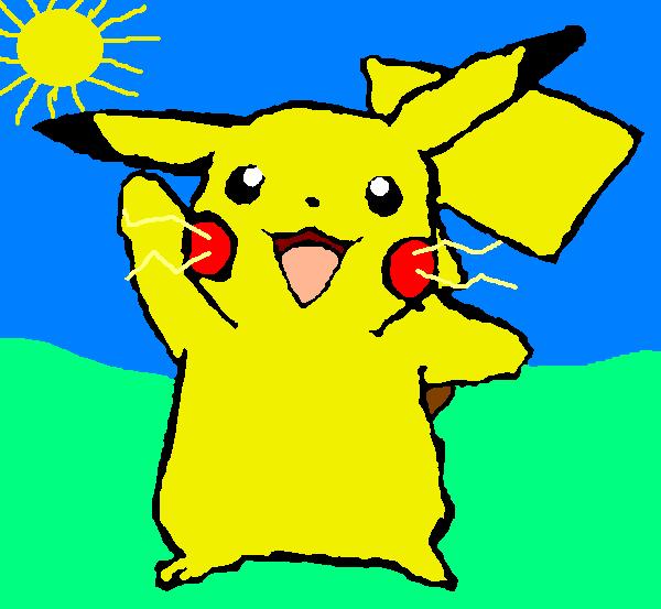 OXsqPH Pikachu  Paintzeichnung