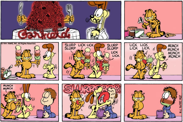 Garfield Comic Colour by qwertypictures