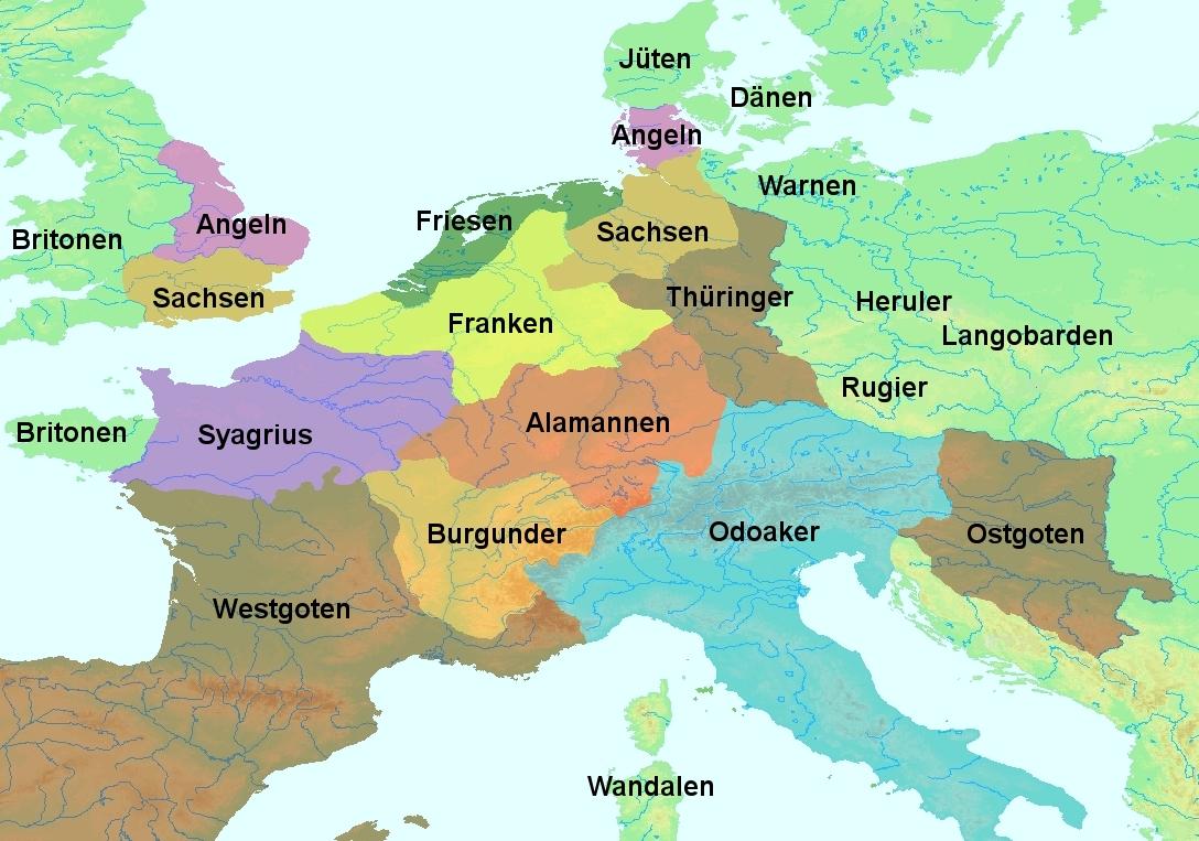 Central Europe End 5th Century German
