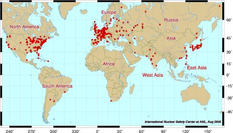 Verteilung AKW weltweit 455