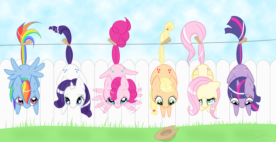 clothespin ponies by xinternalbleedingx-
