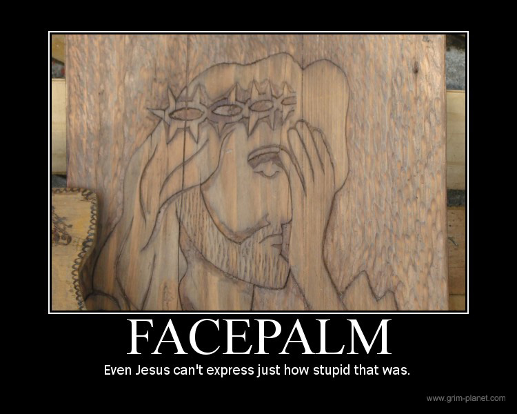 jesus facepalm