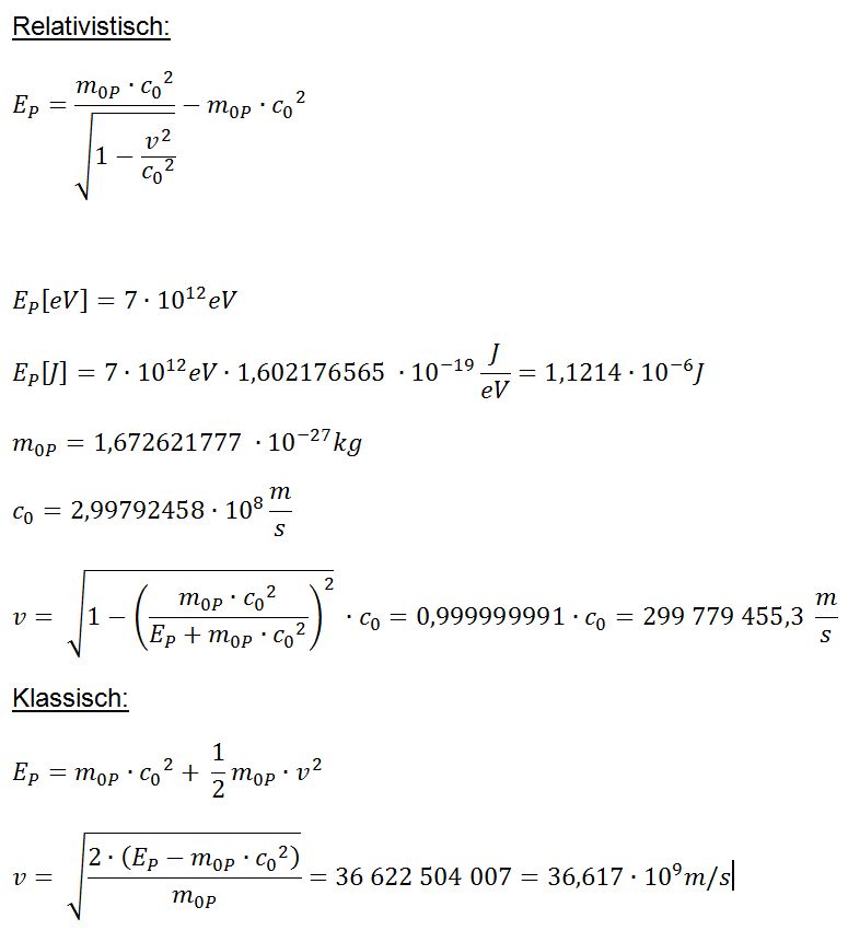 7vuWSt protongeschwindigkeit