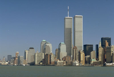 NewYork-Blick von Liberty Island