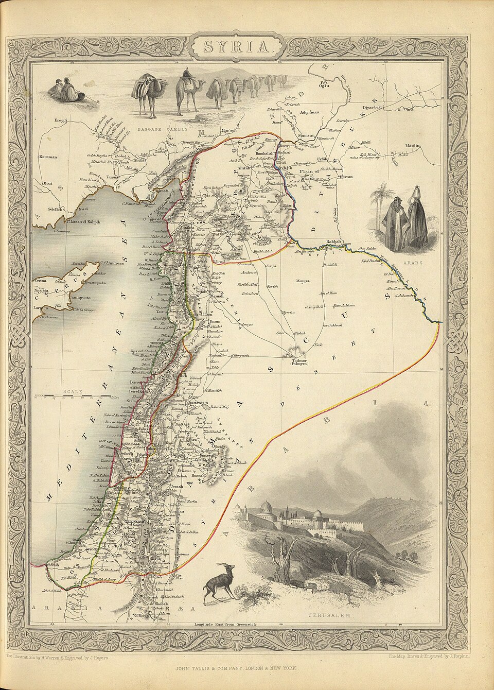 960px-1851 Henry Warren Map of Syria 28c