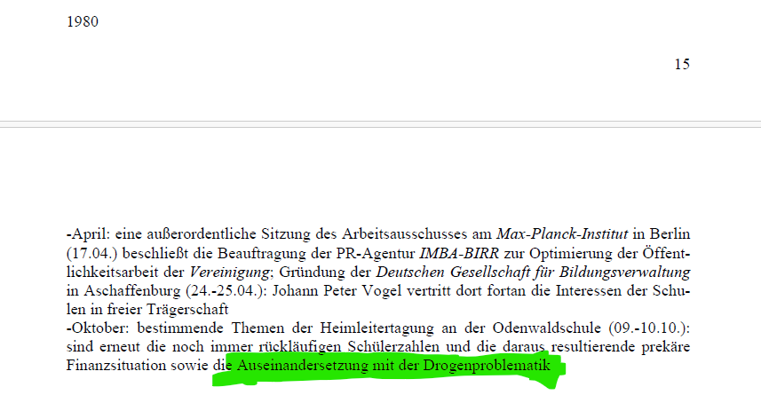 Drogen in der LEH-Vereinigung