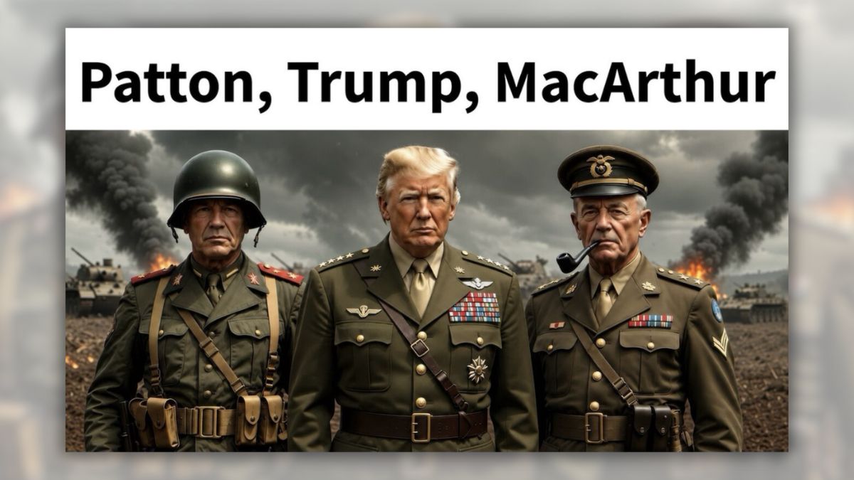 patton trump macarthur fake