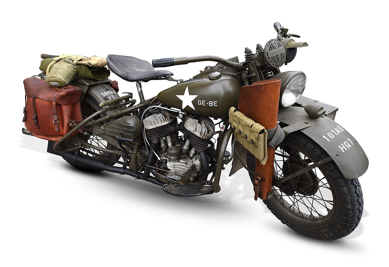 Harley Davidson WLA US Army WWII noBG