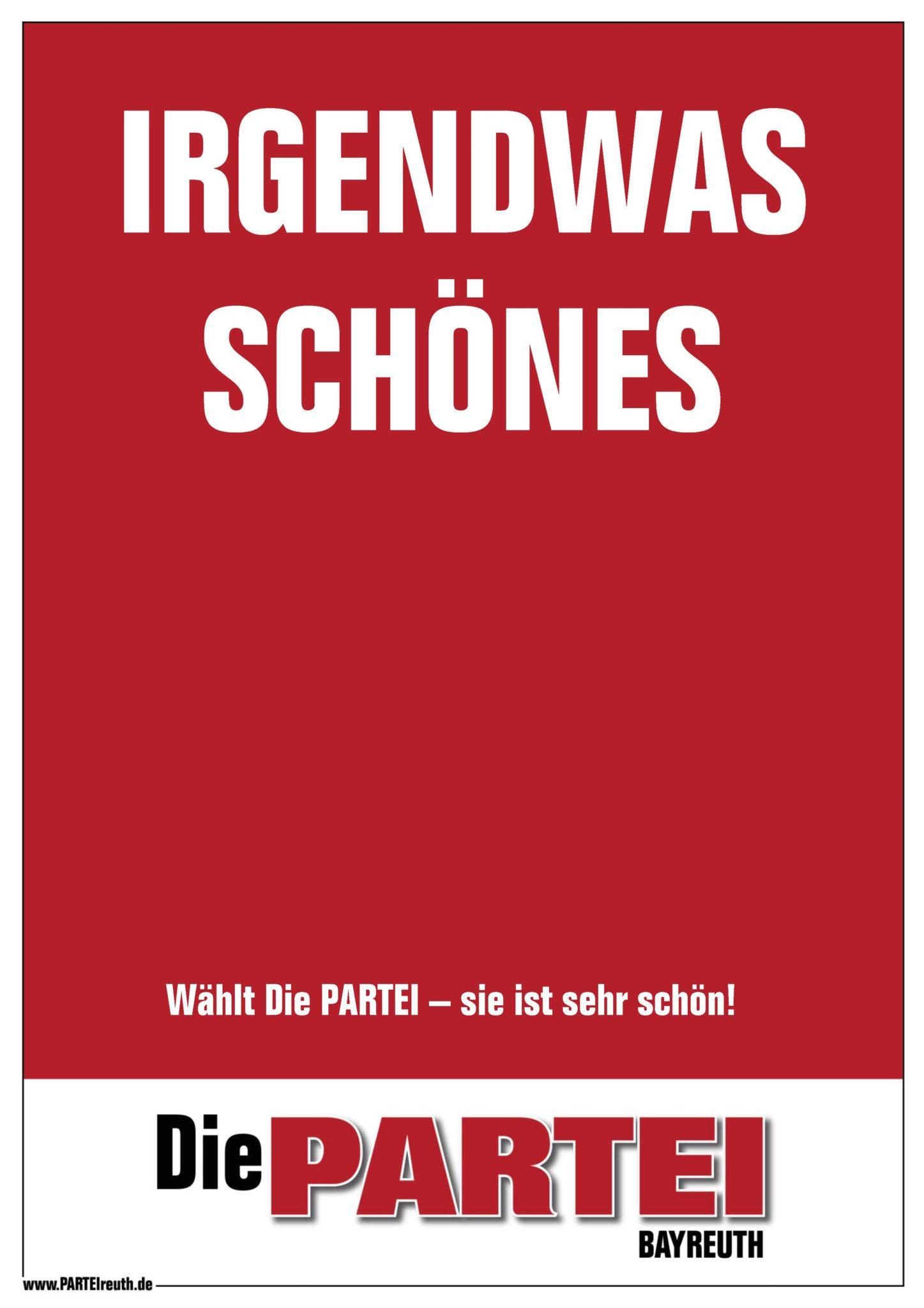 Plakat Irgendwas-schnes