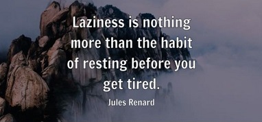Laziness is nothing more ... klein