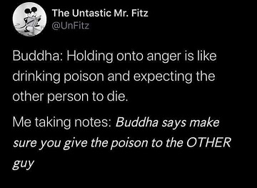 Anger is like poison - klein
