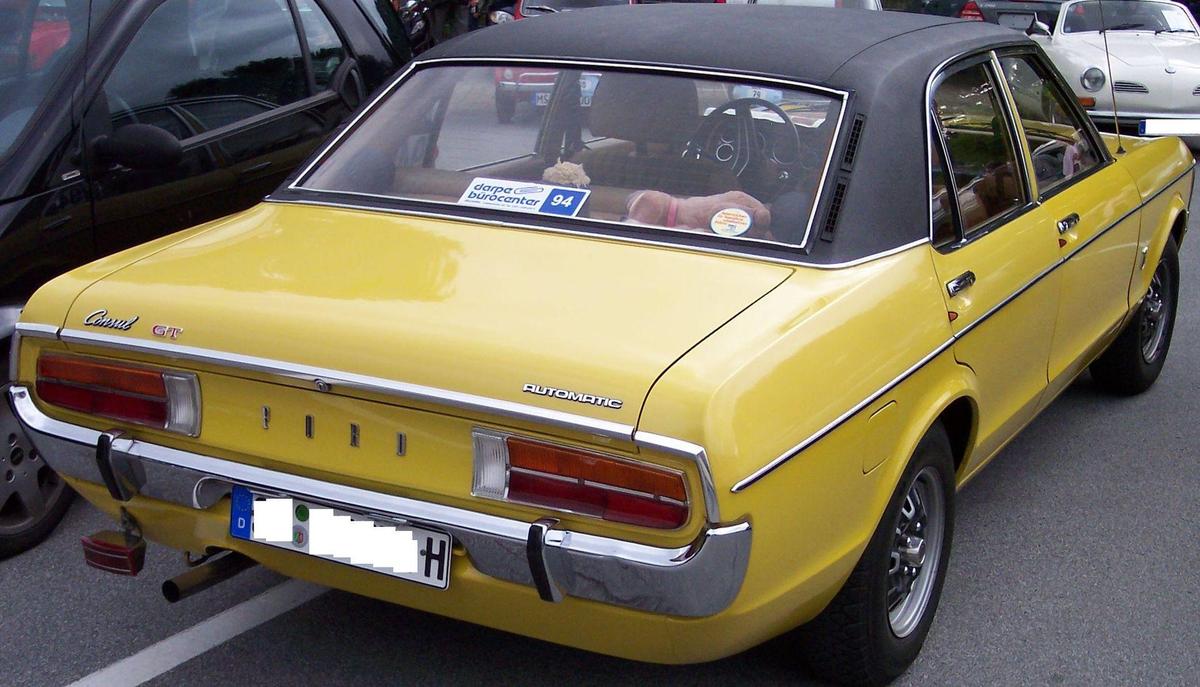 Ford Consul GT 2 3 V6 yellow hr