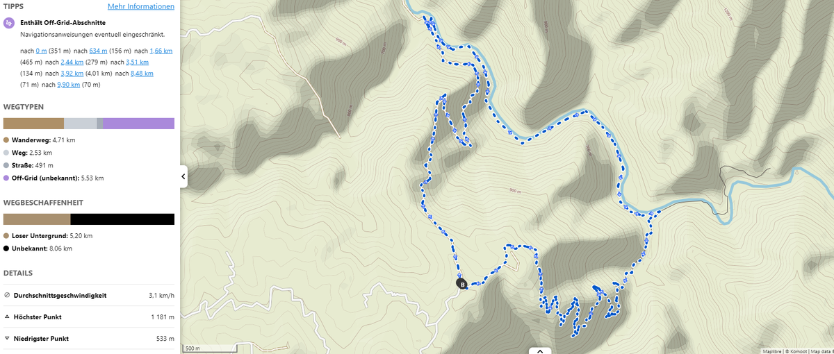 Wanderung Detail