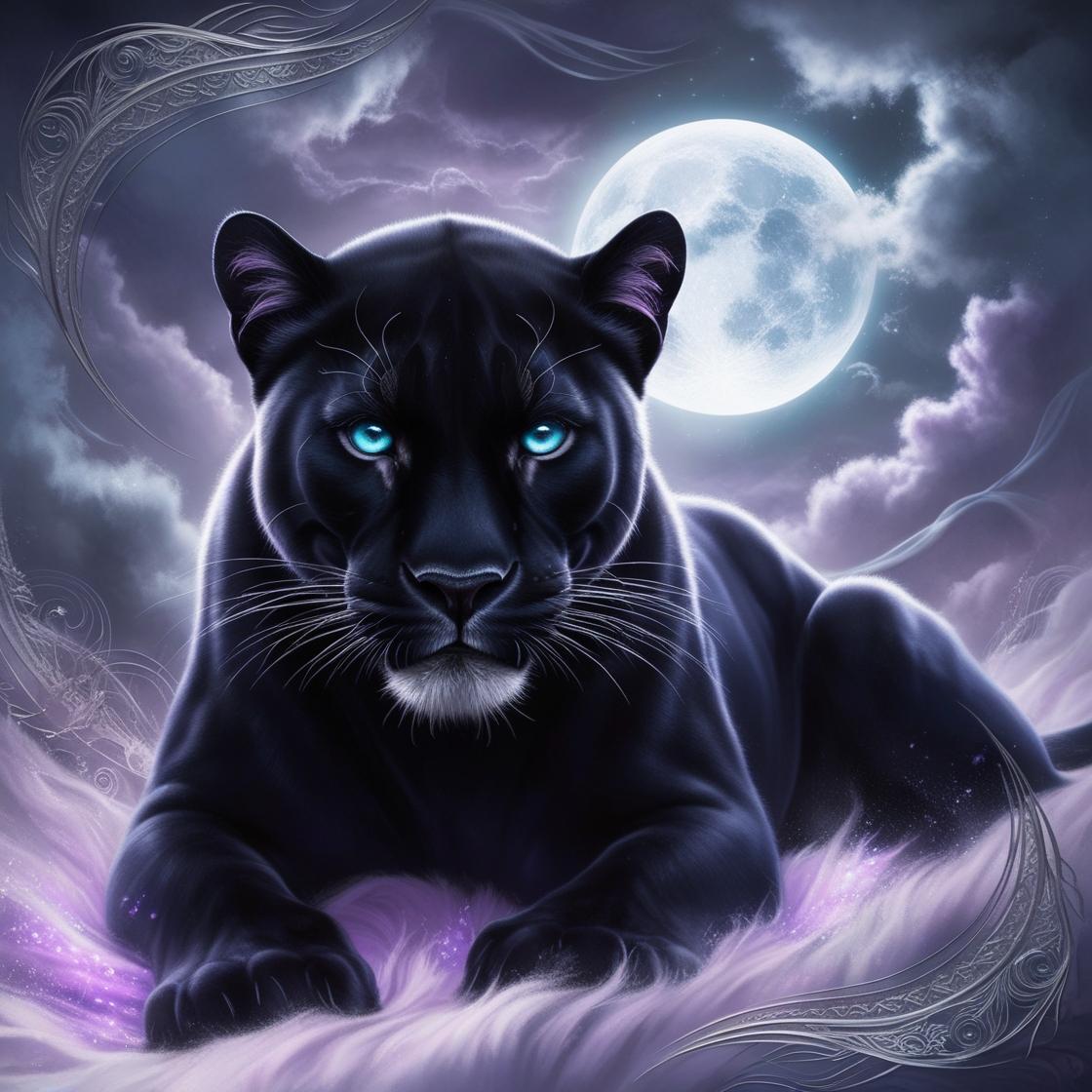Leonardo Phoenix A majestic black panthe