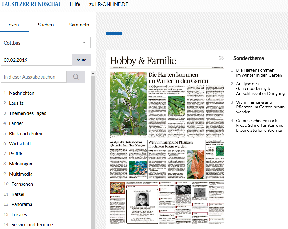 Screenshot 2019-02-10 ePaper der LAUSITZ
