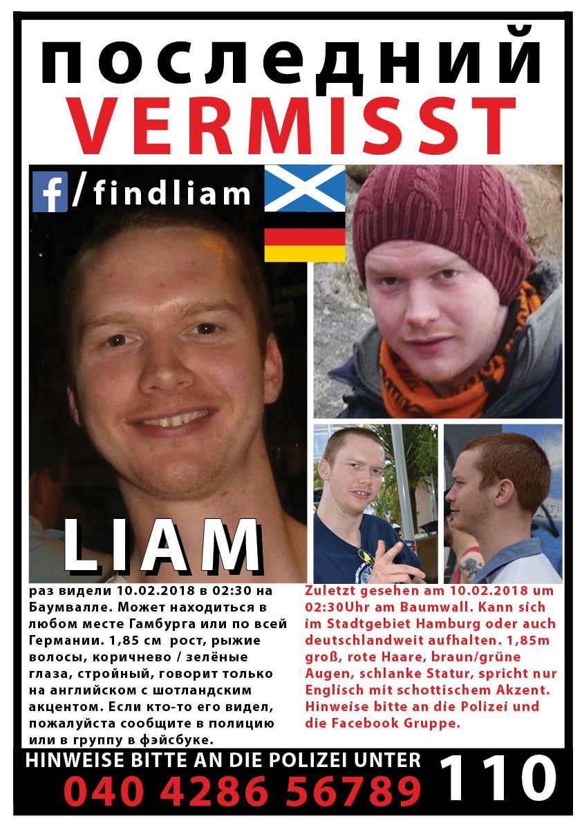 Russisch Liam Colgan Vermisst