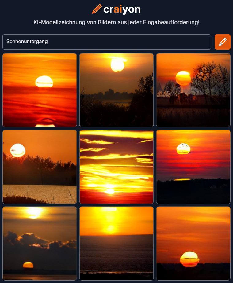 craiyon 214235 Sonnenuntergang nbsp 