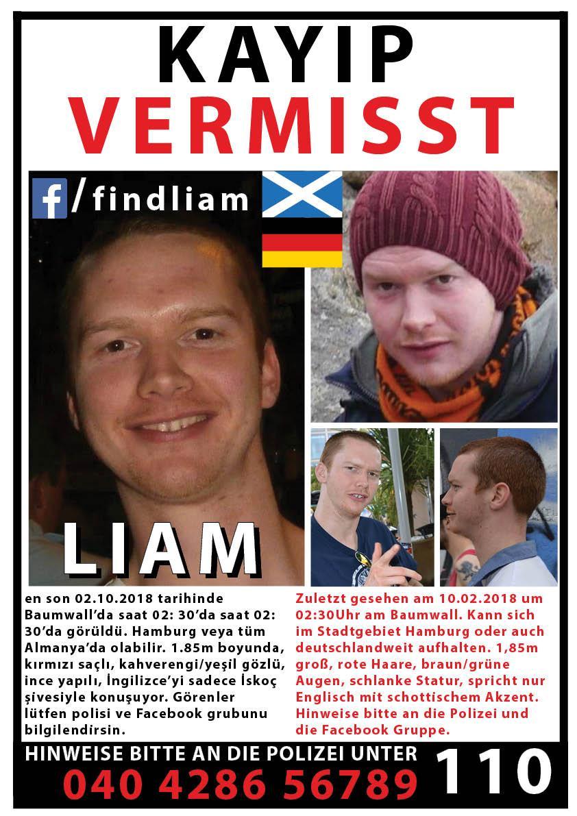 Tuerkisch Liam Colgan Vermisst