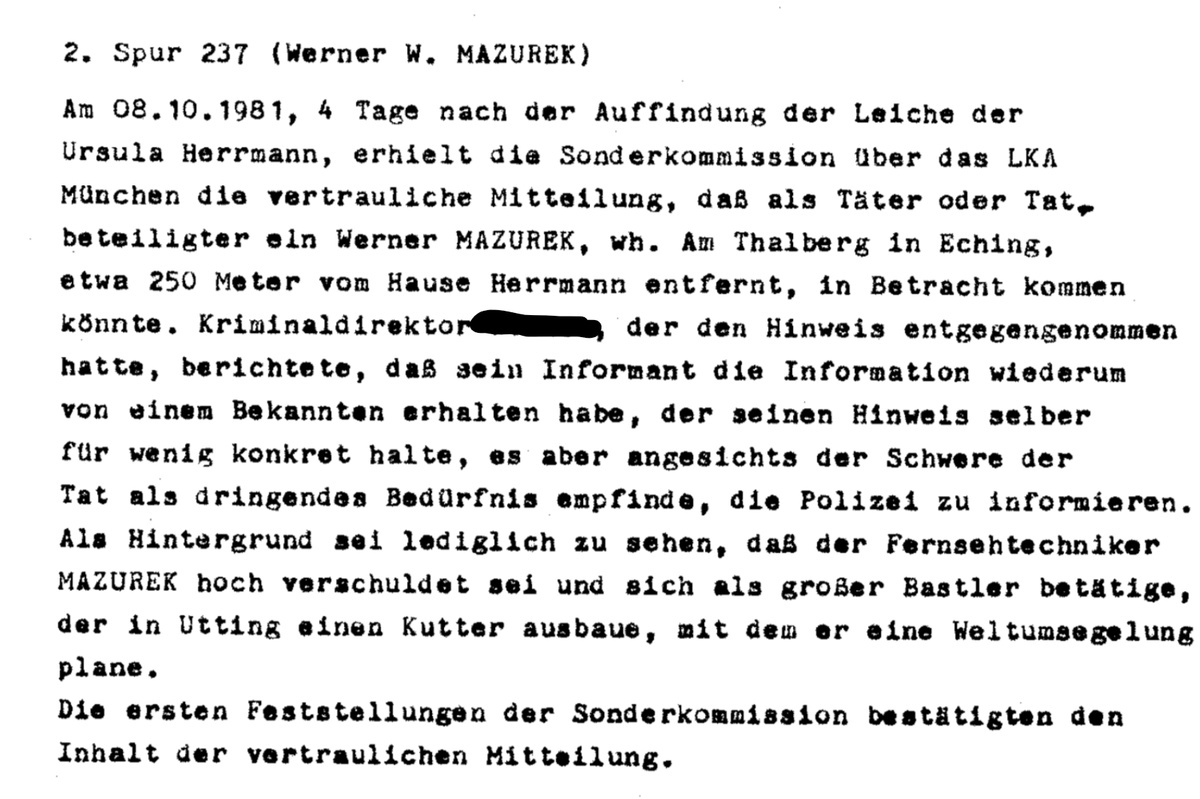 1. Hinweis auf Werner Mazurek