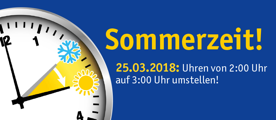 2018 Zeitumstellung-Sommerzeit