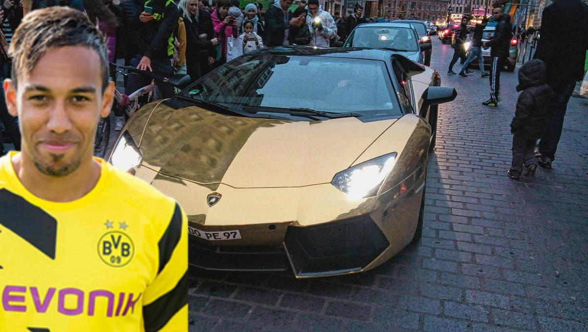 A Aubameyang Lamborghini Aventador