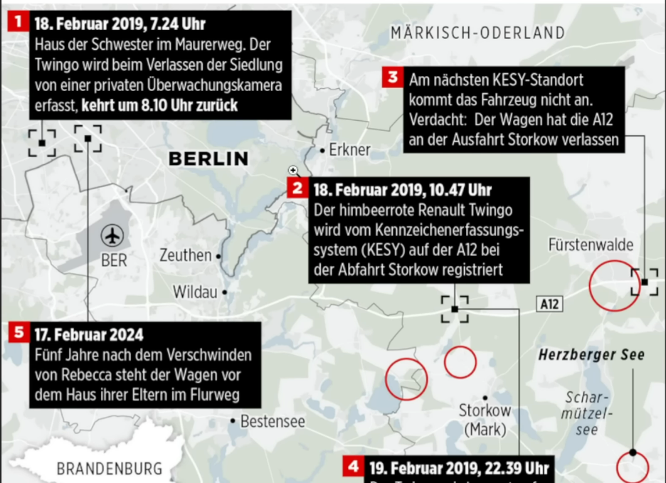 Erfassungen Kennzeichen Uhrzeit