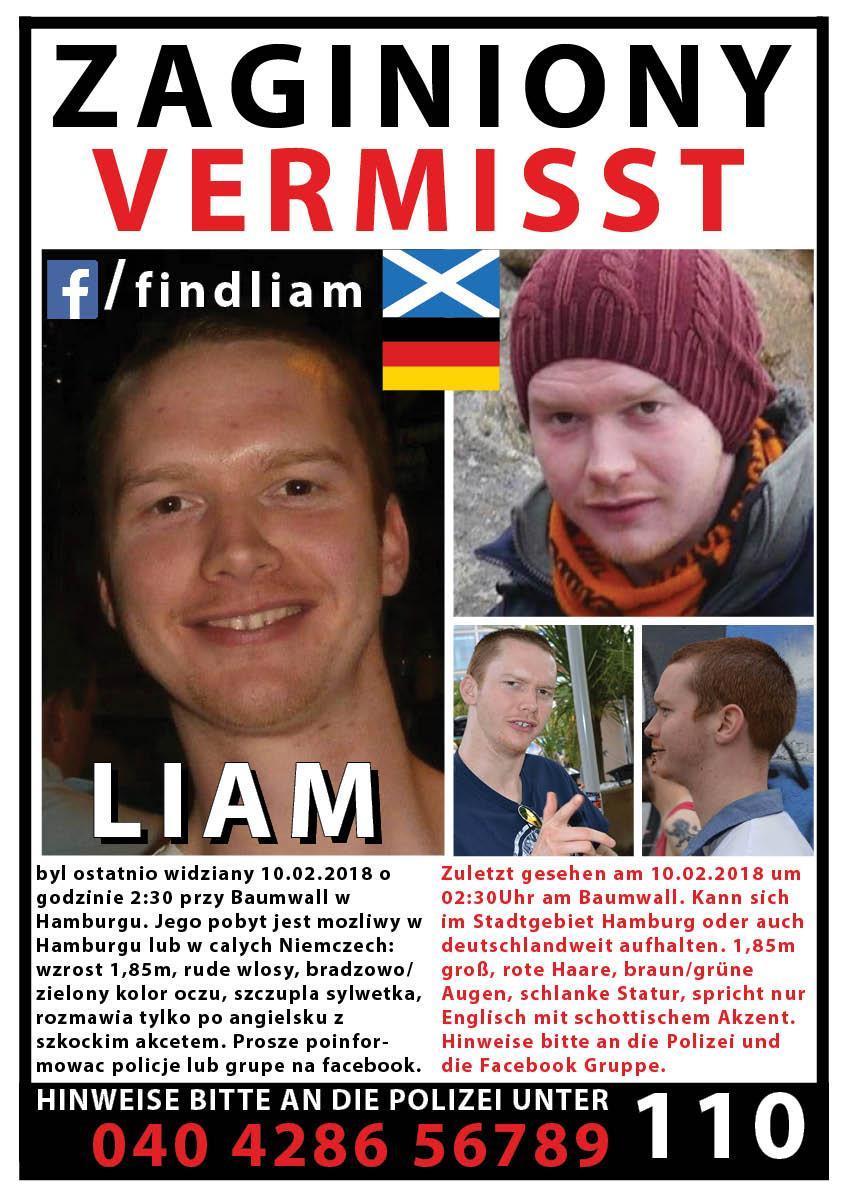 Polnisch Liam Colgan Vermisst