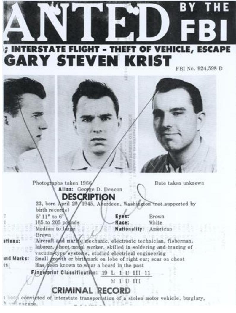 Gary Steven Krist FBI Wanted