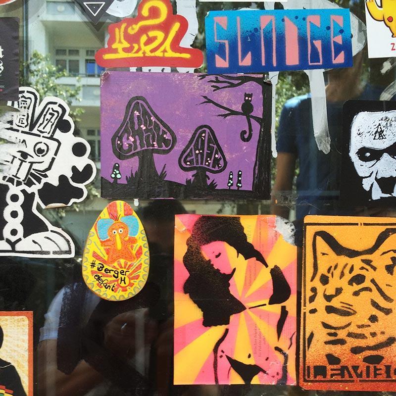 Streetart stickers