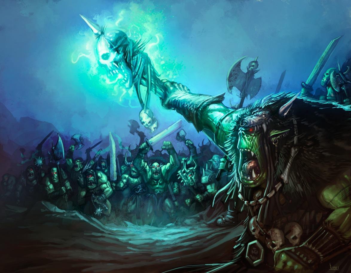 Warhammer WAAAGH Orks by faroldjo