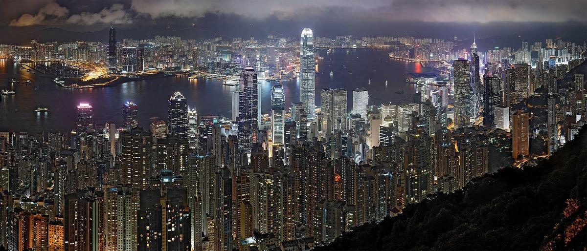Hong Kong Night Skyline nonHDR