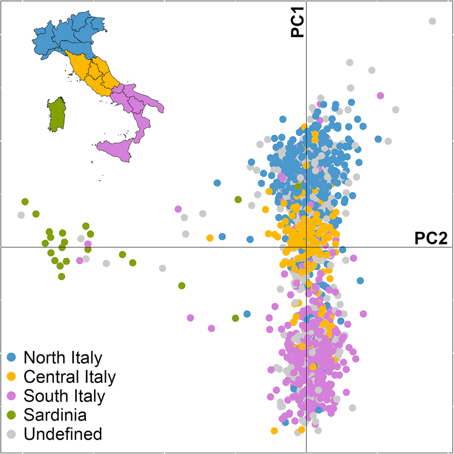 Principal Component Analysis of the Ital