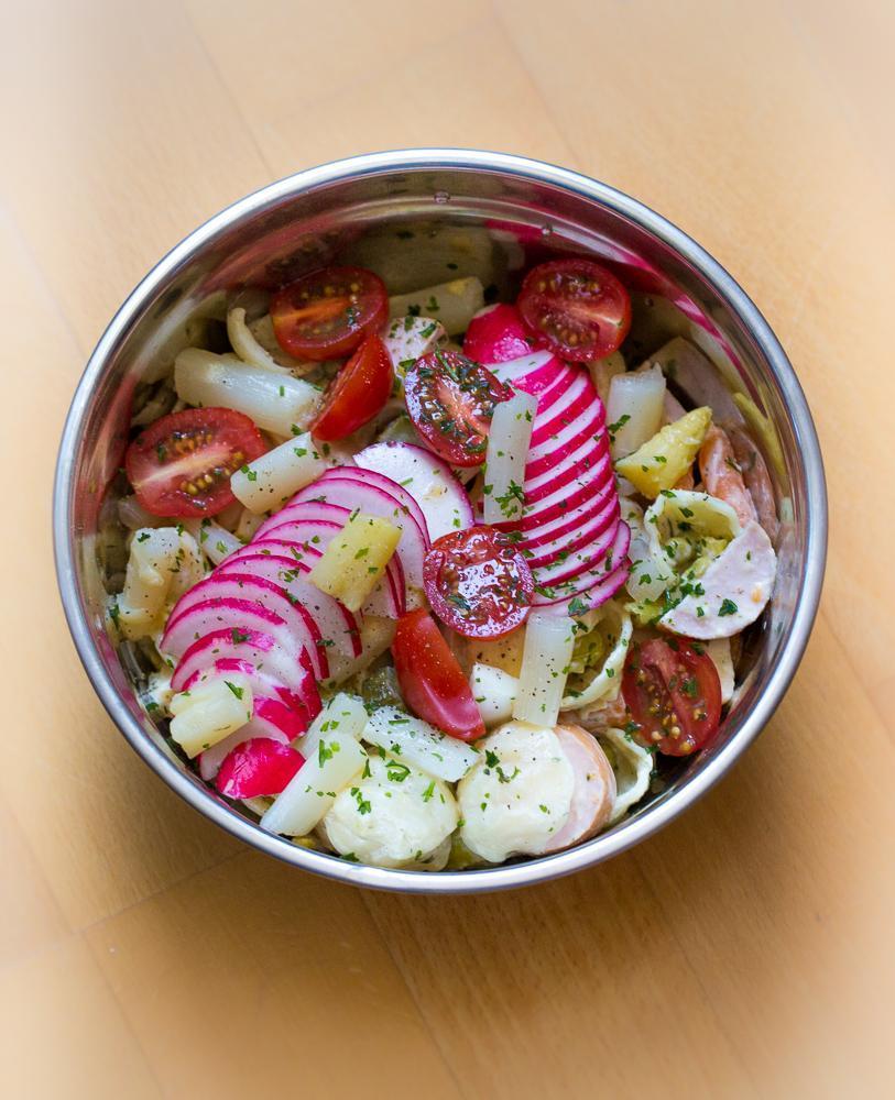 nudelsalat radieschen spargel tomaten