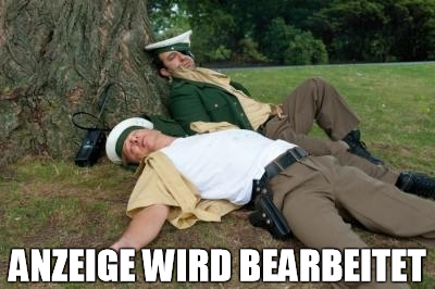 meldung wird bearbeitet