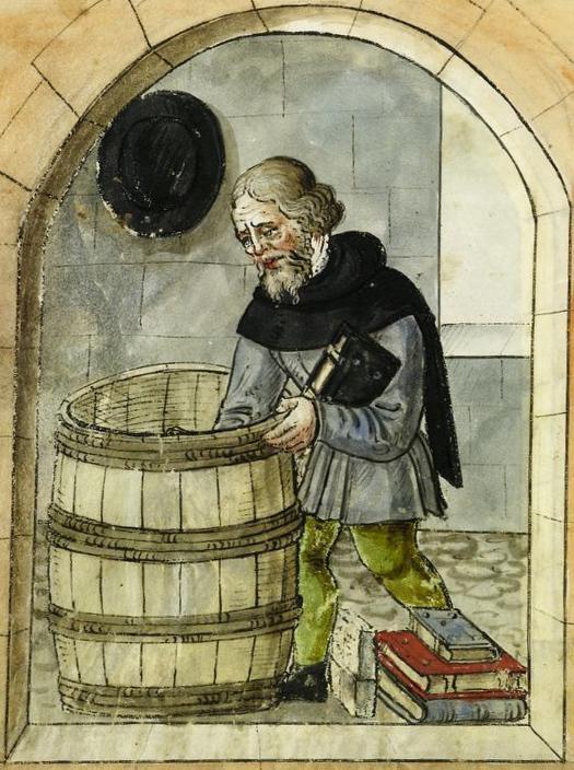 A barrel of books in 15432C Landauer I 0