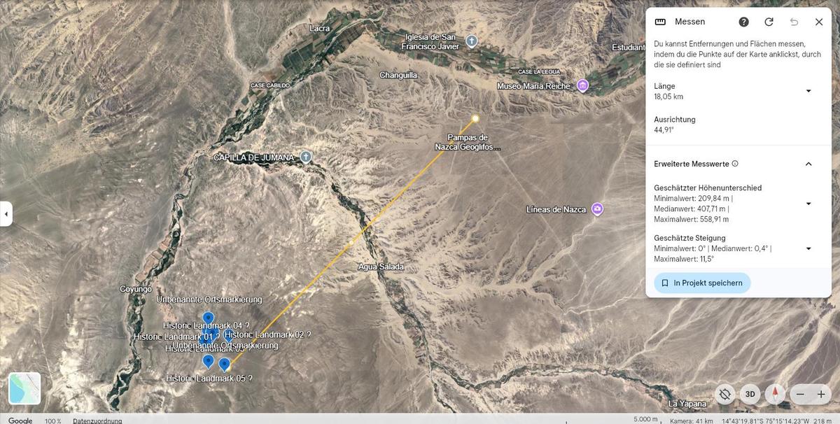 Neues Gebiet relativ zu den Nasza Linien