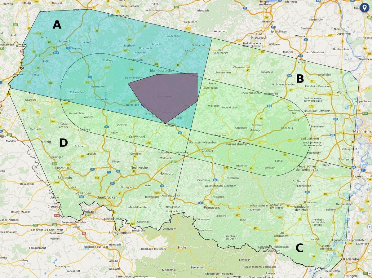 tra lauter quadranten