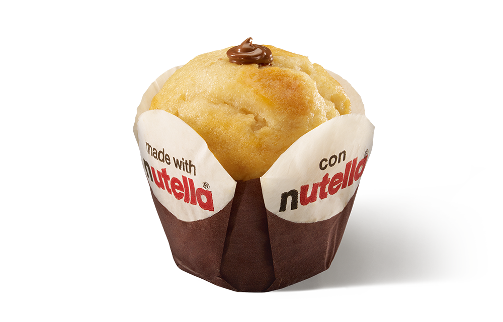 muffin-nutella isolated