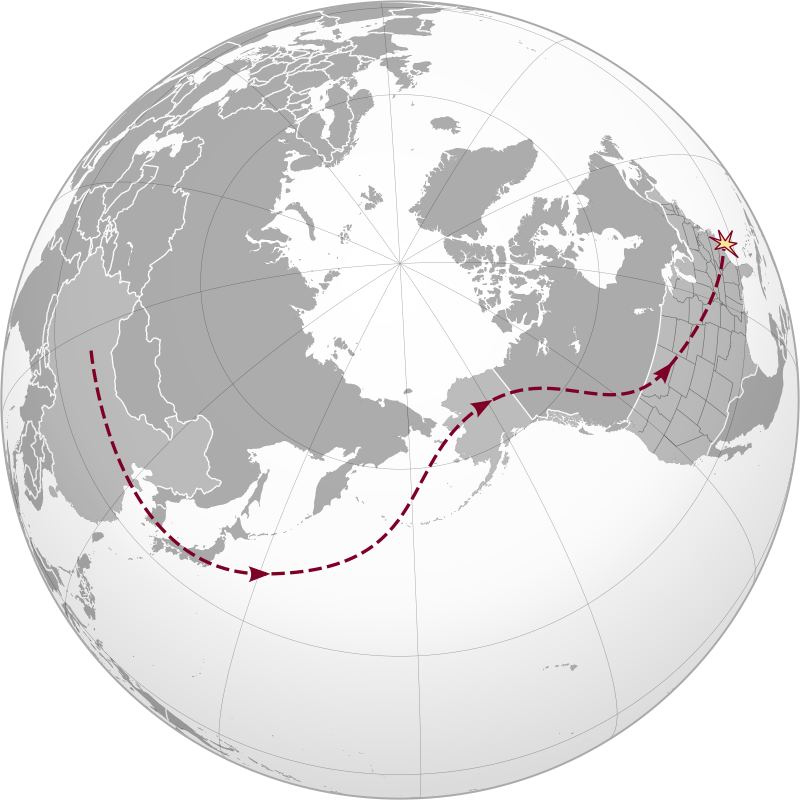 800px-2023 Chinese Balloon route.svg
