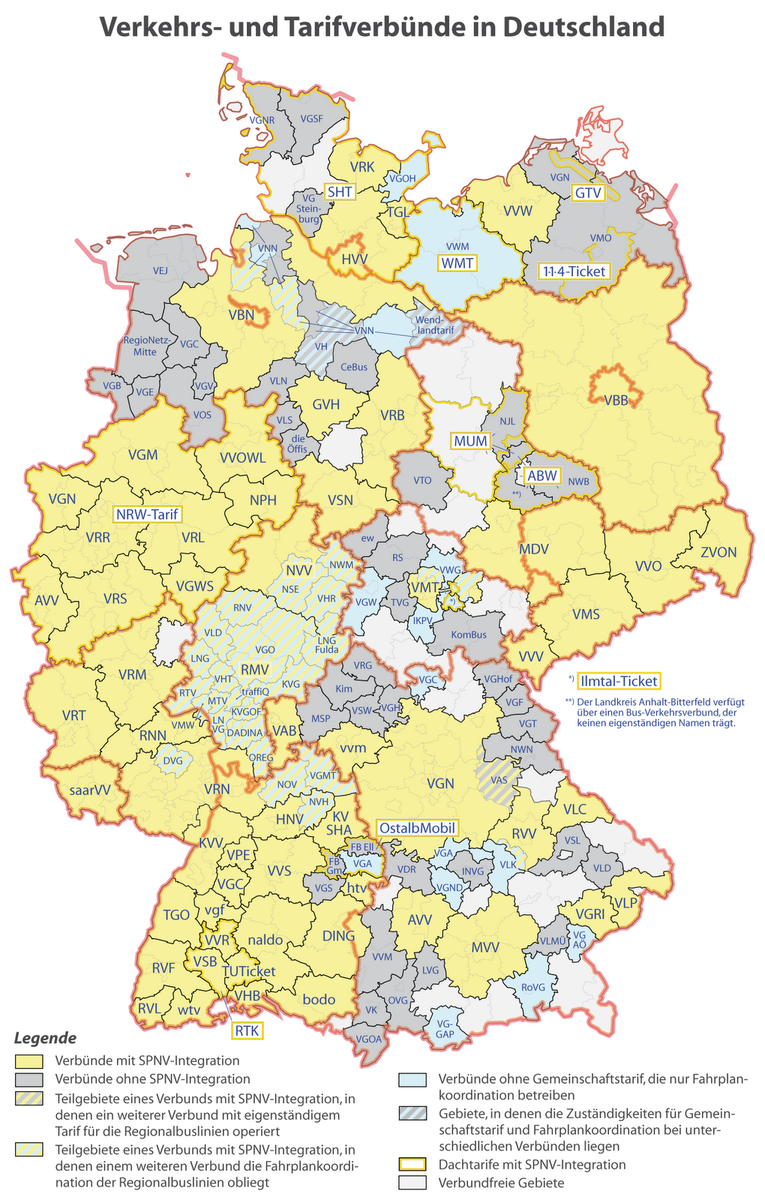 Deutschlandkarte VerkehrsverbC3BCnde und