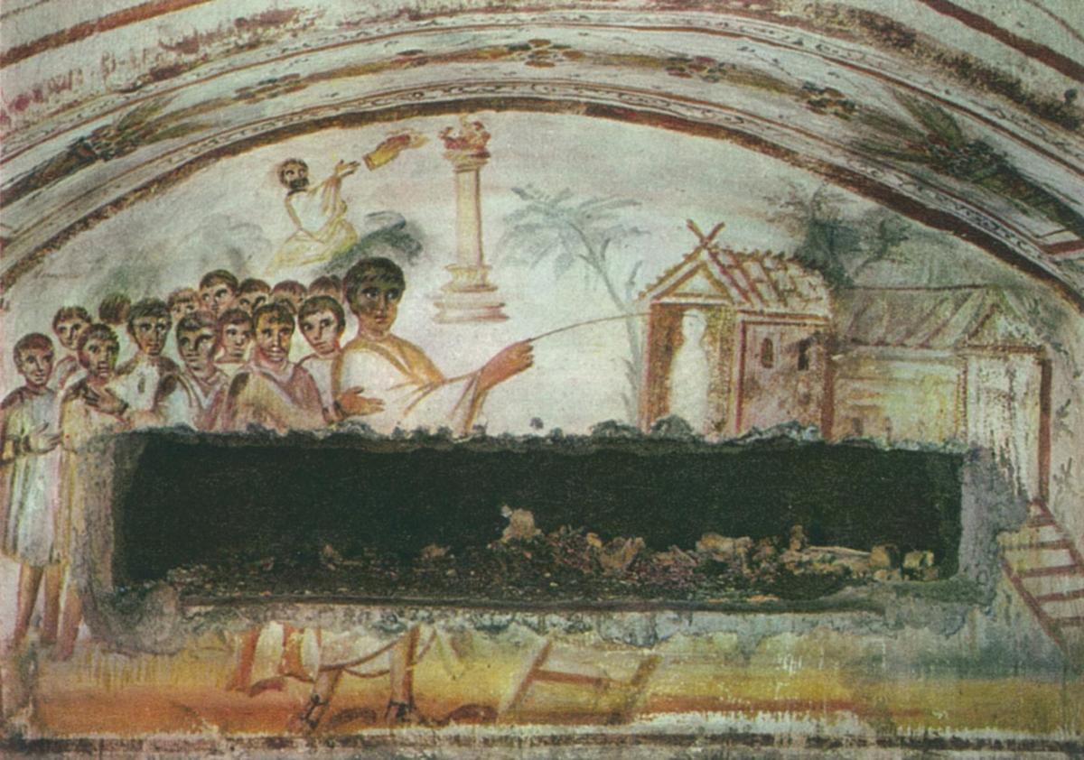 CatacombViaLatina Resurrection of Lazaru