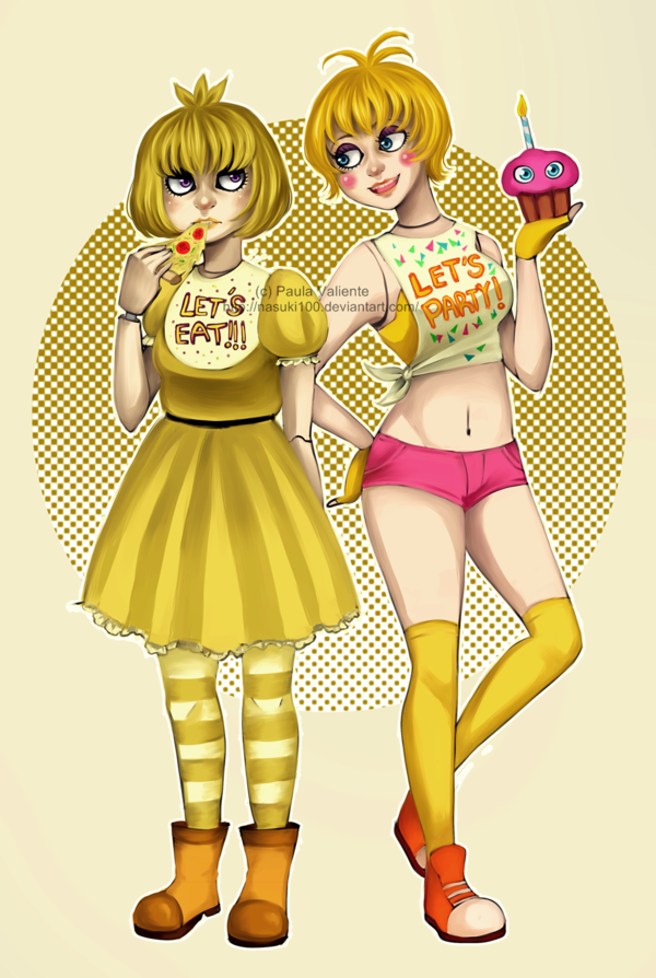 chica and toy chica by nasuki100-d89xvux