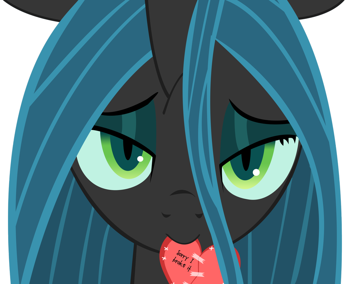 chrysalis has a heart  by derpy maple-d5