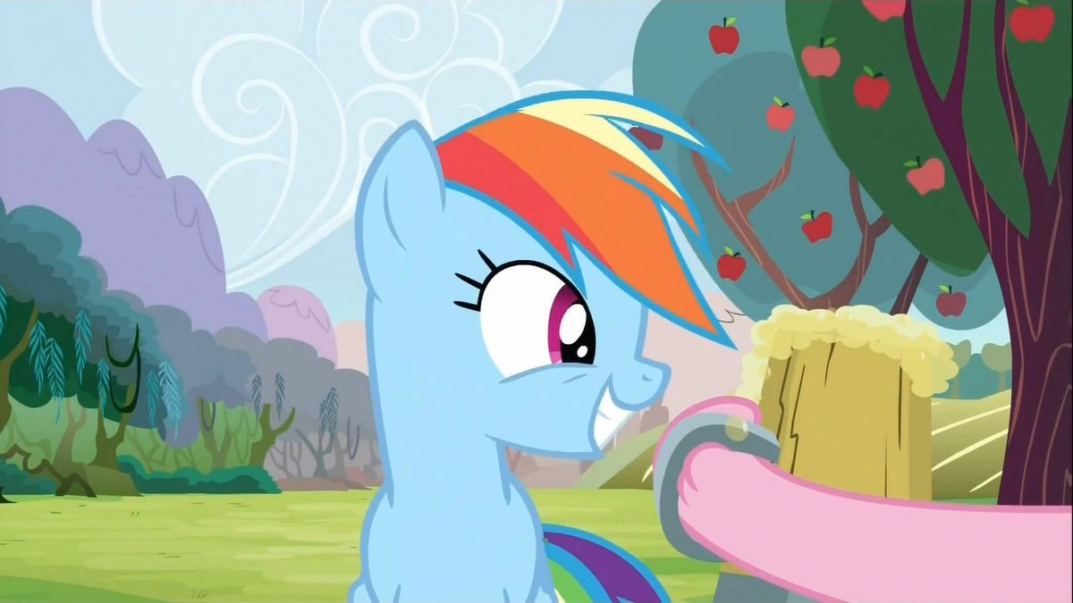 Rainbow Dash being offered Cider 2 S2E15