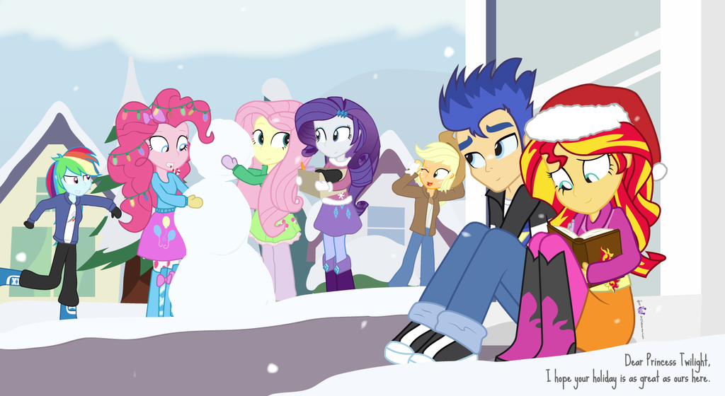 merry christmas from canterlot high by d