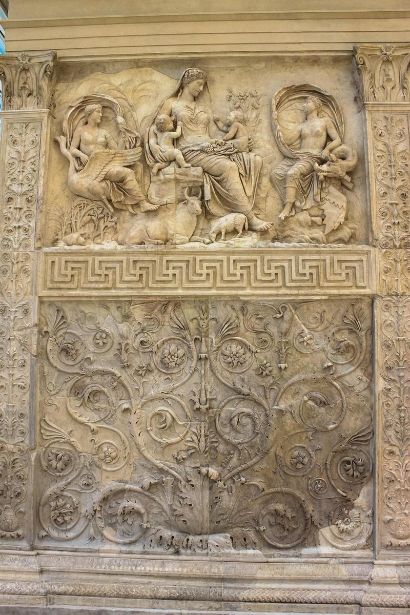 Panel of Tellus2C Ara Pacis2C Rome 28II2